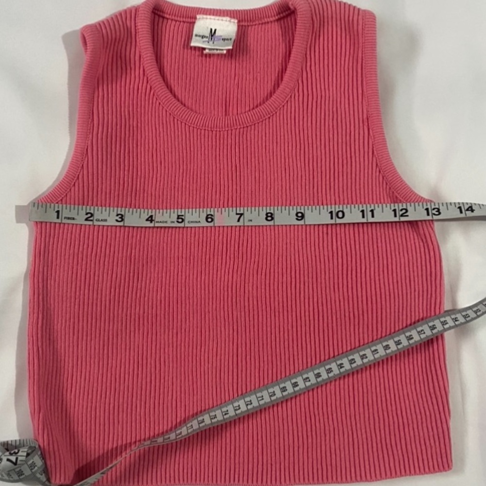 Morgan Sport Ribbed Y2K Tank Top - Picture 10 of 12